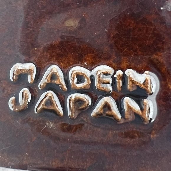 Thames Iron Shaped Redware Trinket‎ Box Candy Dish Sugar Bowl Hand Painted Japan - Picture 7 of 8